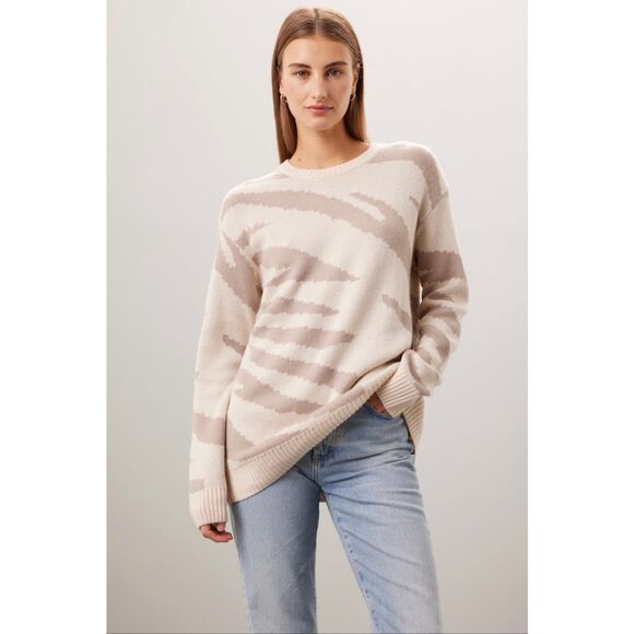 Splendid Lana Zebra Sweater 🟠 - Picture 1 of 10